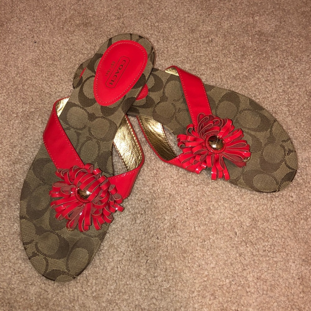 Coach sandals 🌺